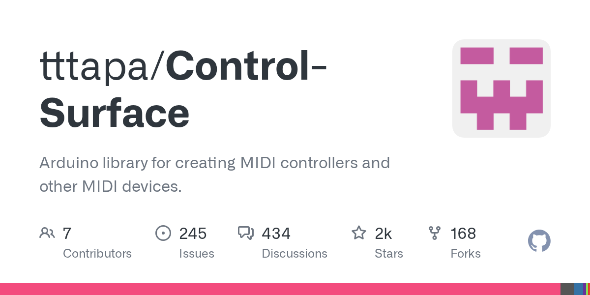Control Surface MIDI Controller Library