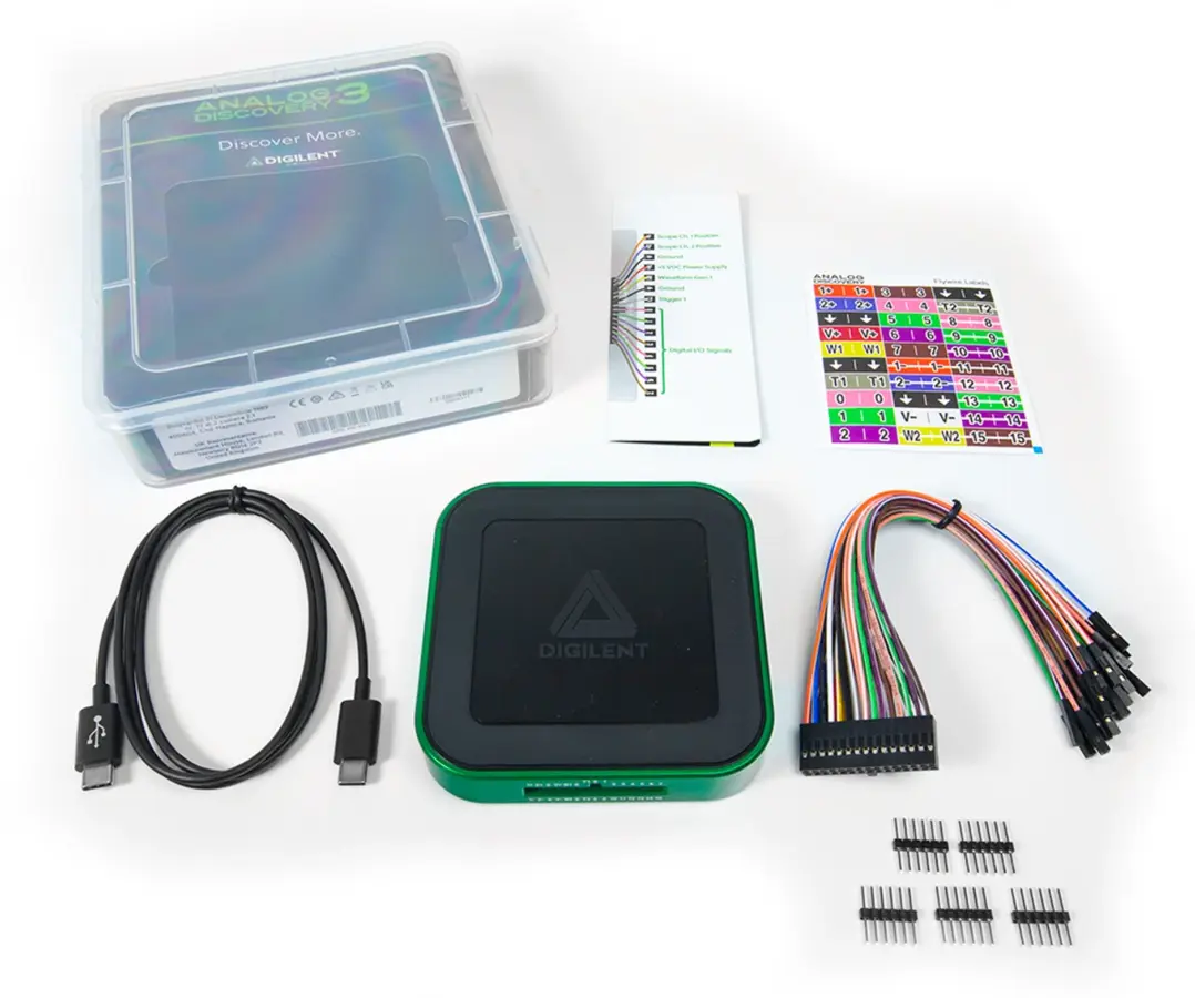 Source reference for Digilent Analog Discovery 3; not a CAIBI review photograph