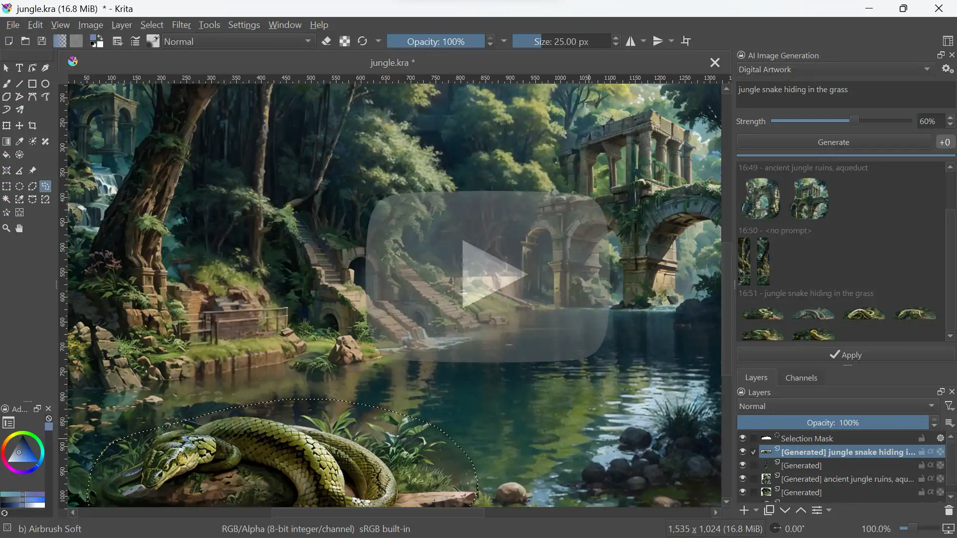 Source reference for Paint with AI inside Krita; not a CAIBI review photograph